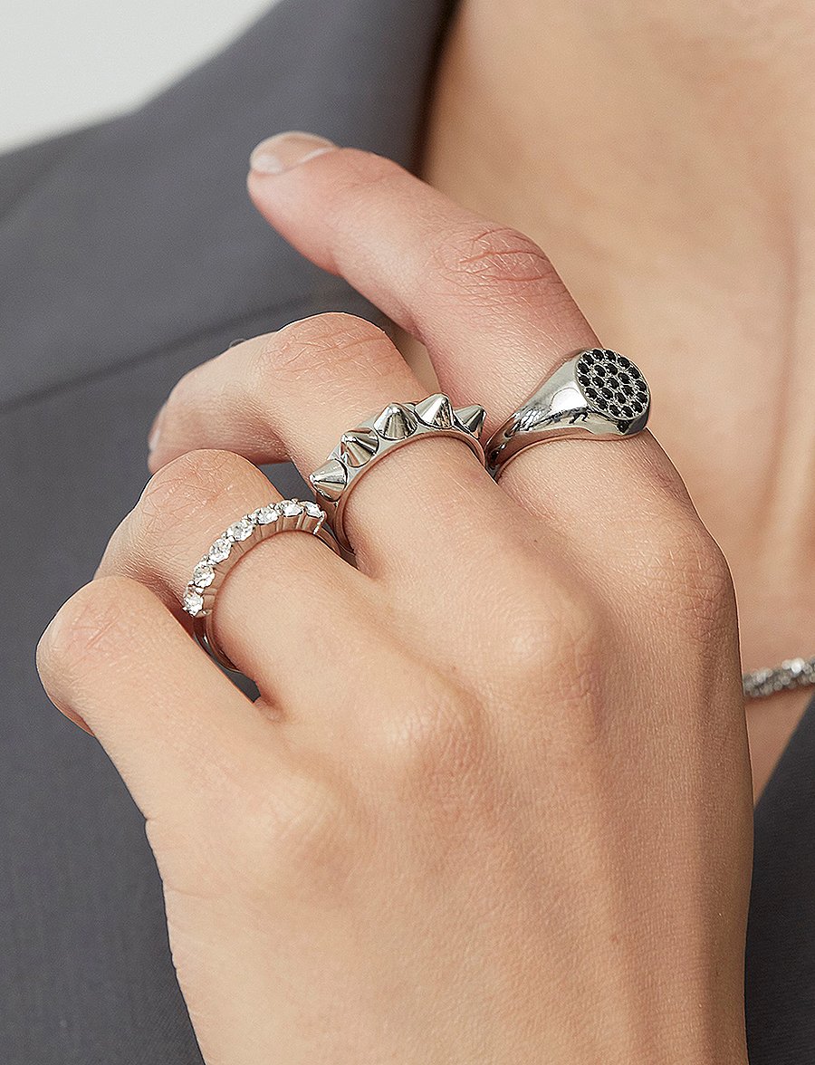 Edblad - Peak Ring Single - rings - silver - 0