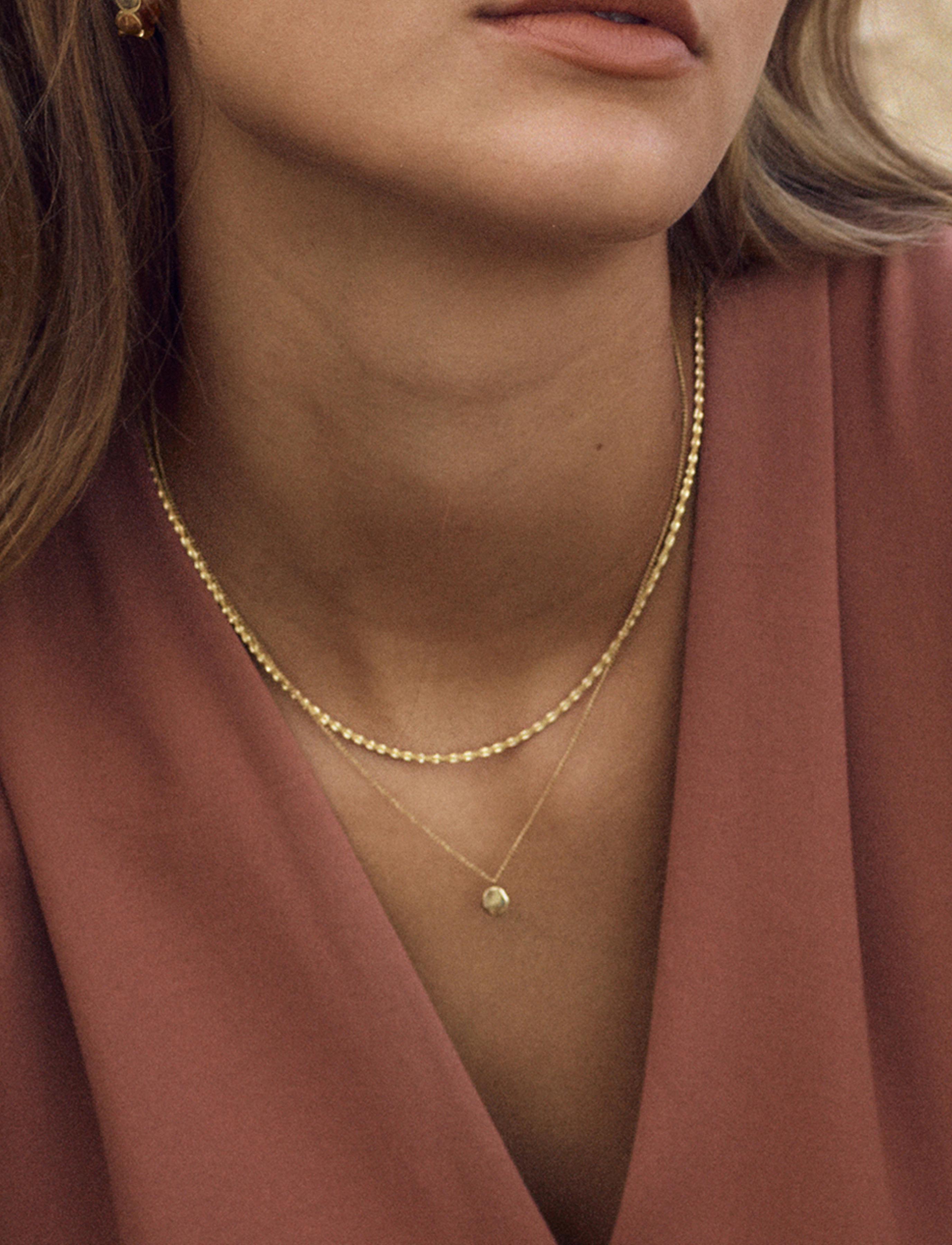 Edblad Tinsel Thin Necklace, One Size, Necklaces, Gold - Chain Frauen