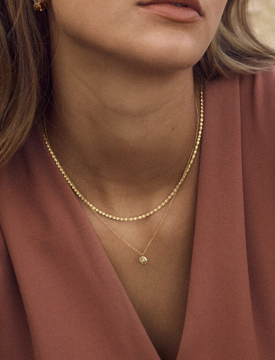 Edblad - Tinsel Thin Necklace - grandininiai karoliai - gold - 0