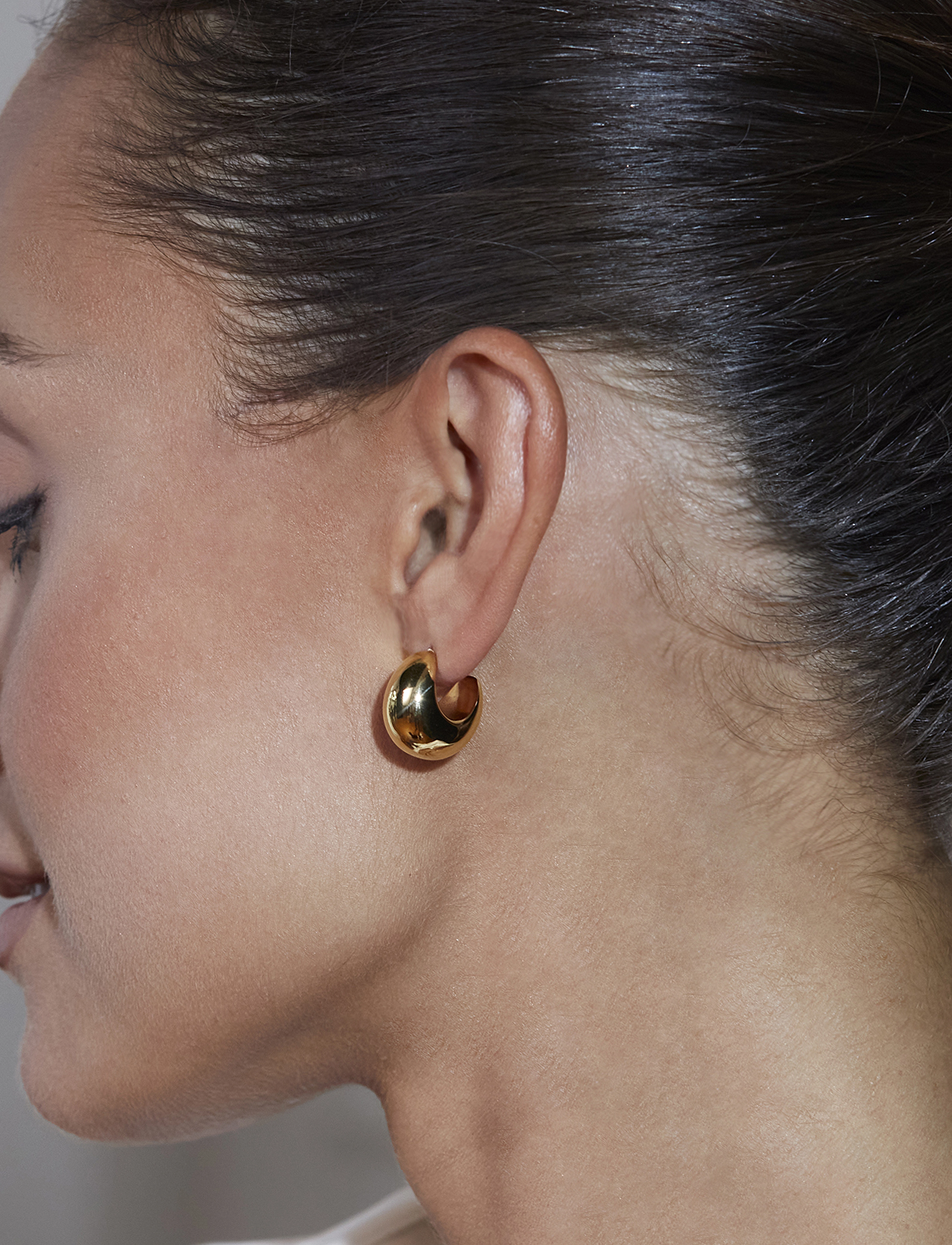 Edblad Bold Creoles S, One Size, Earrings, Gold - Hoops, Frauen