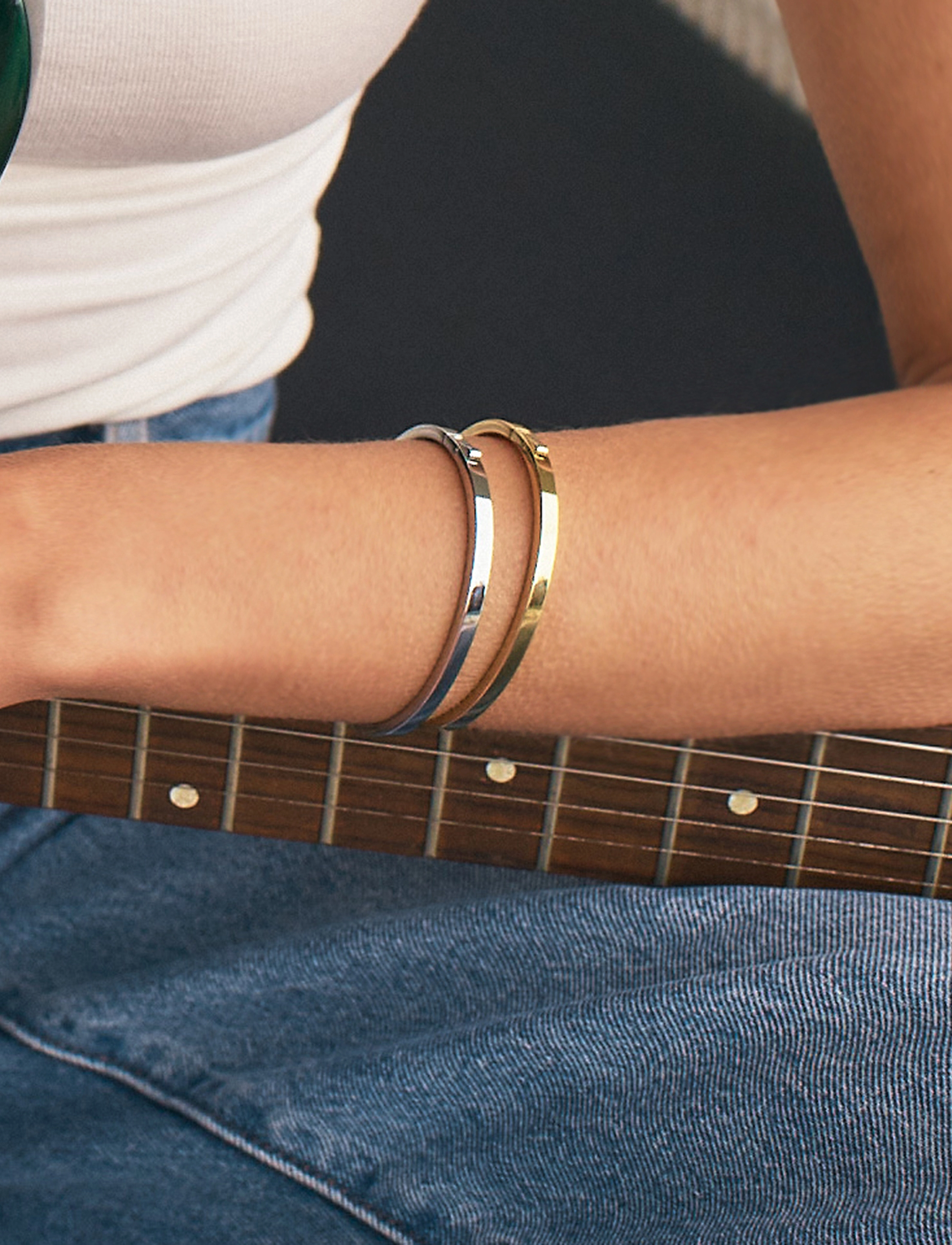 Edblad Fave Bangle, L, Gold, Armbånd > Armringe, Dame