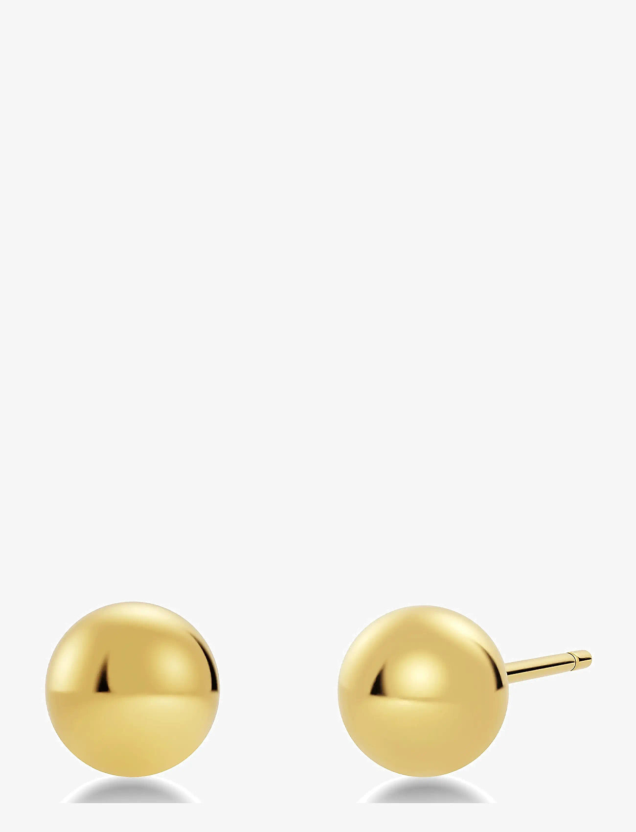 Edblad - Plain Studs M Gold - stud earrings - gold - 1