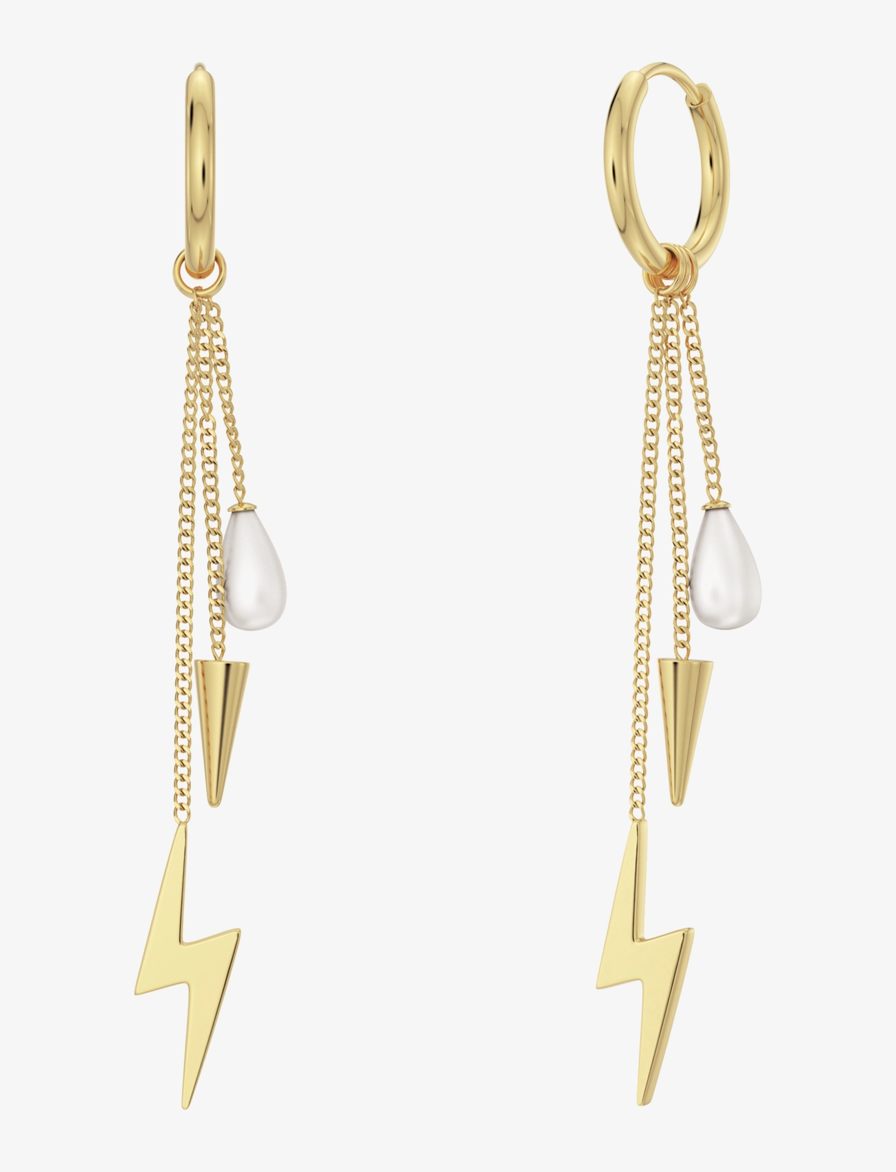 Edblad Peak Hoops Multi - Schmuck - GOLD / gold