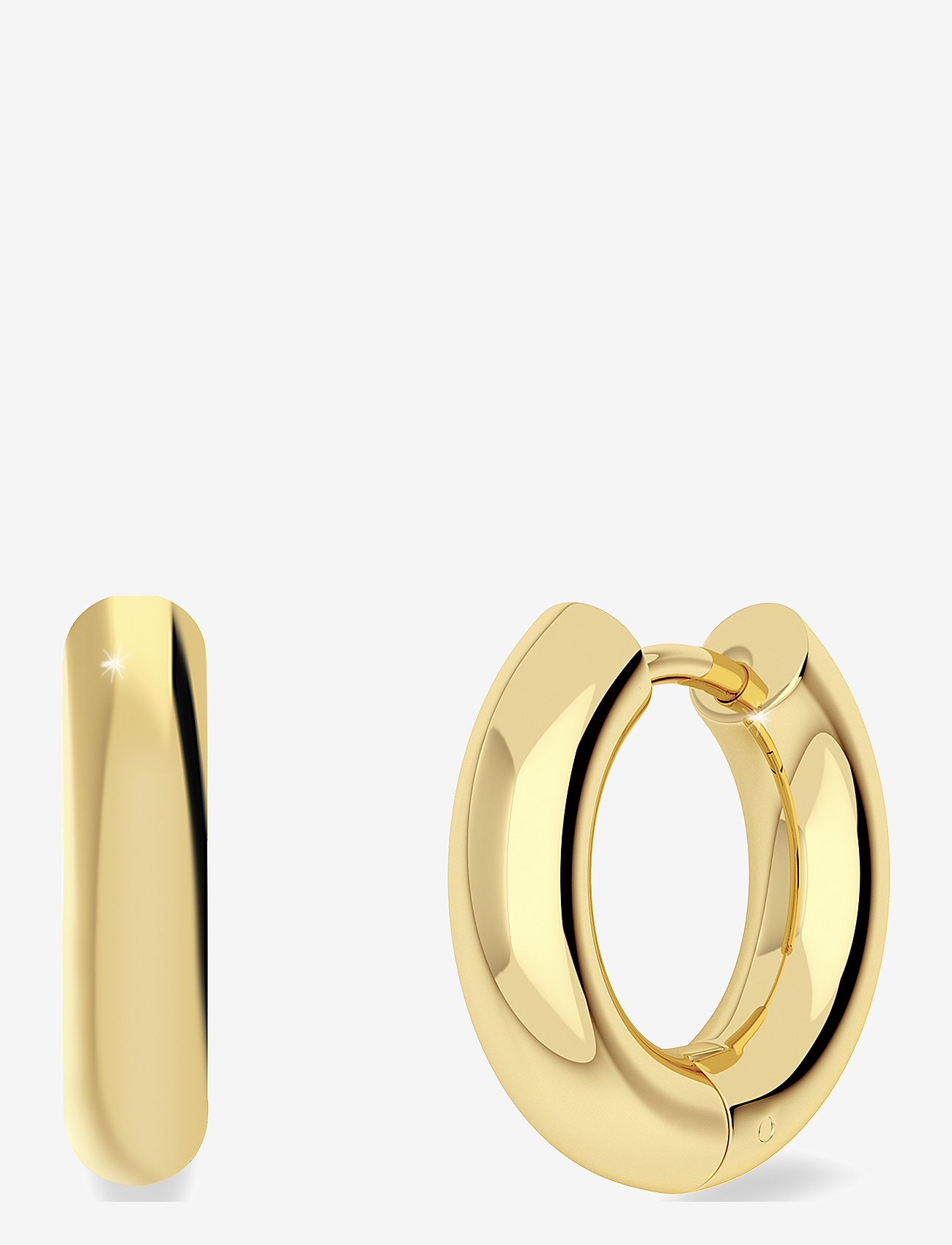 Edblad - Chunky Hoops - creoler & hoops - gold - 0