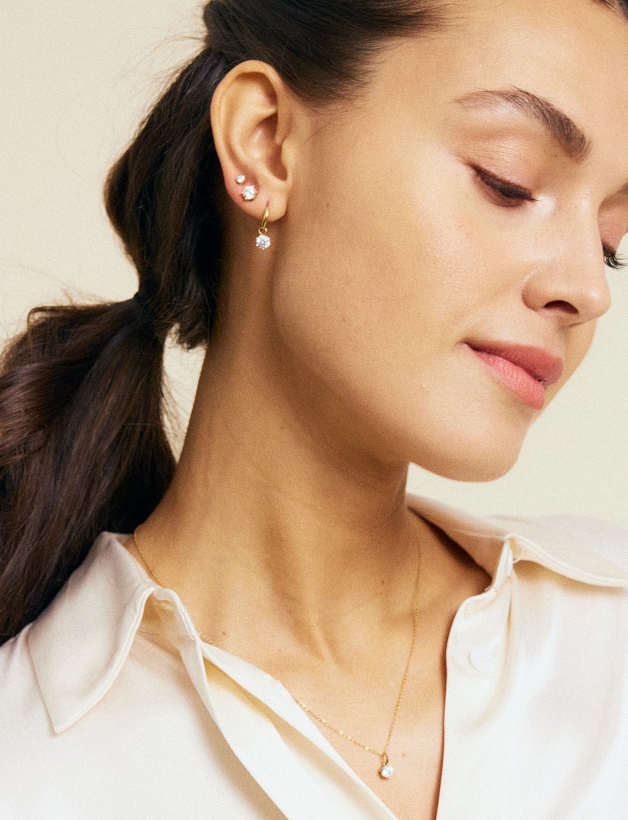 Edblad - Crown Hoops - rõngad - gold - 0