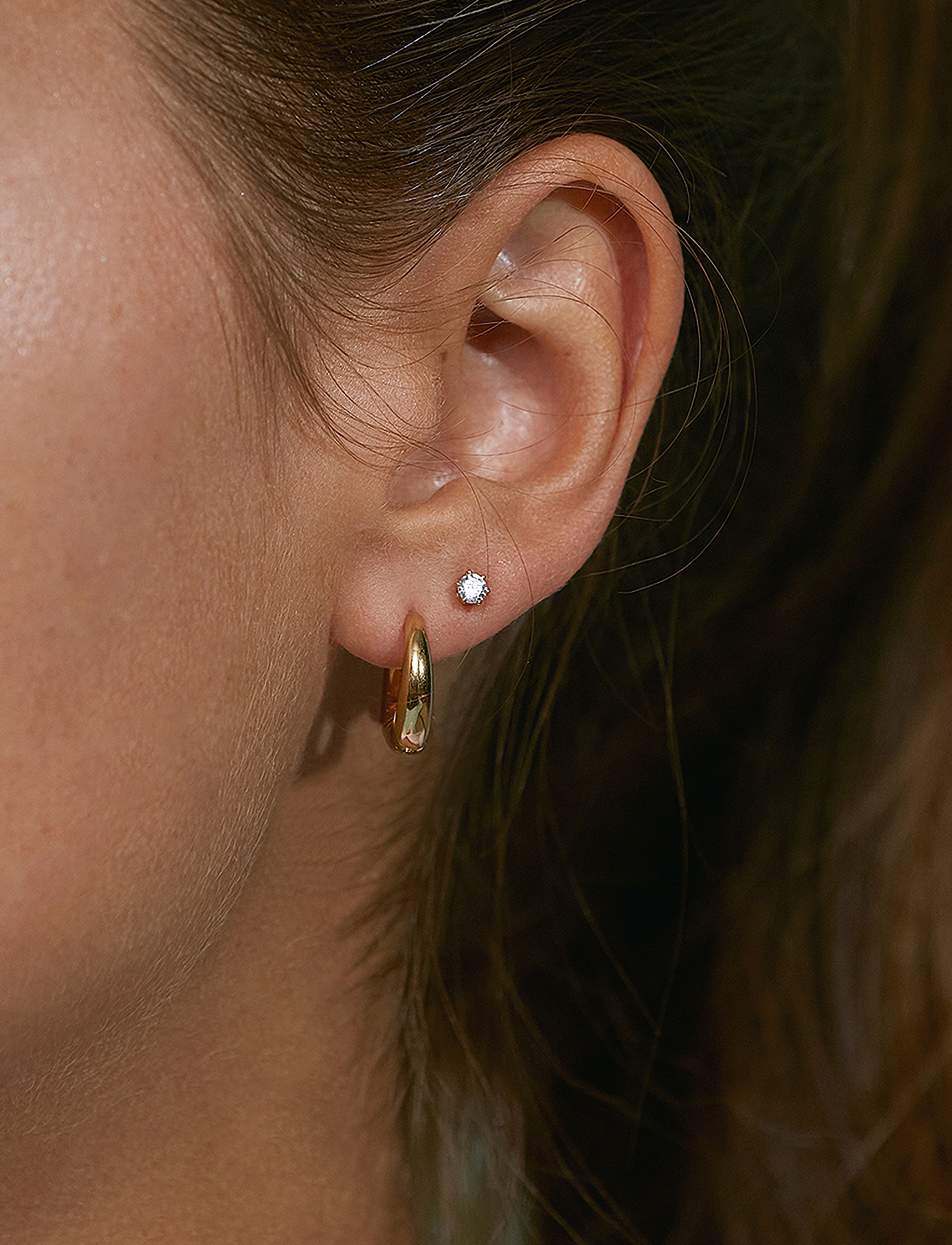 Crown Studs Mini Gold 3