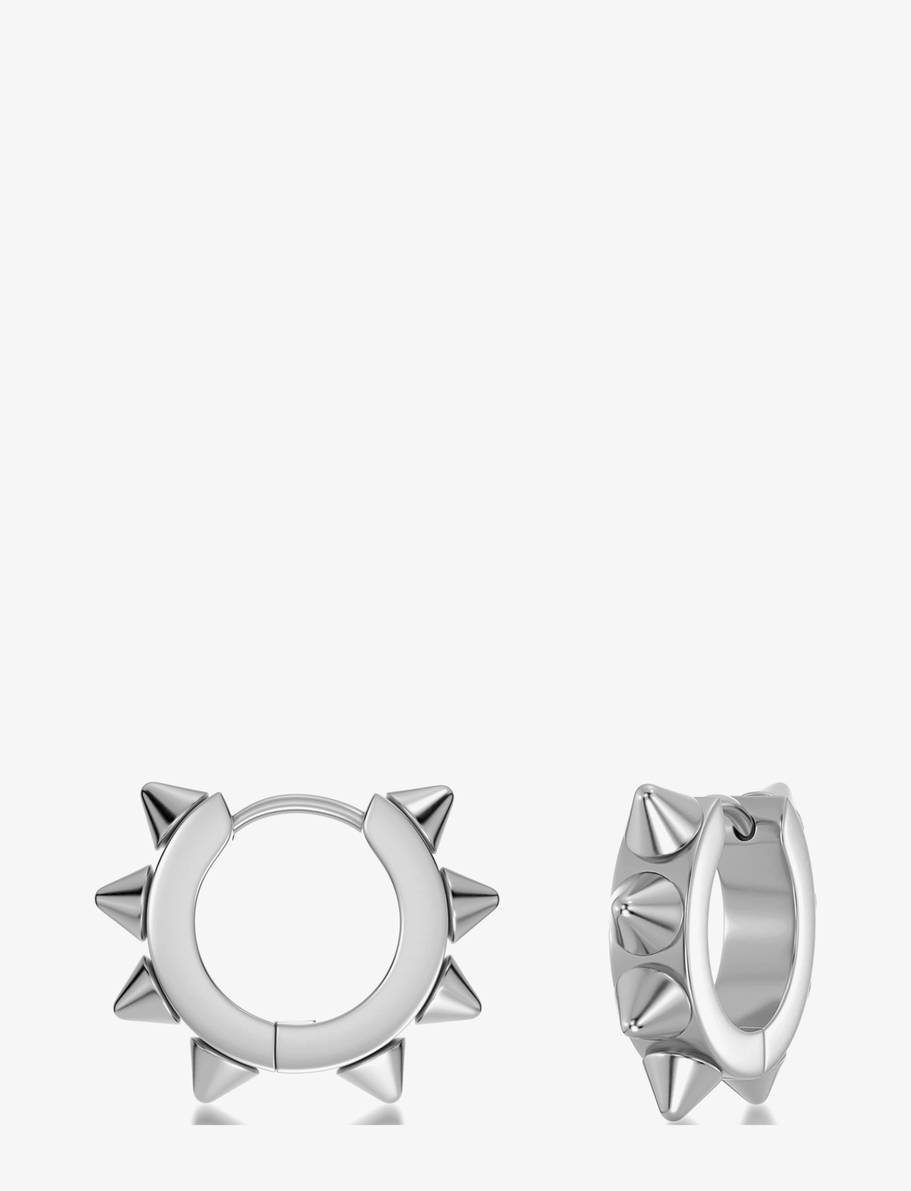 Edblad Peak Hoops Icon M, One Size, Silver, Øreringe > Creoler, Dame