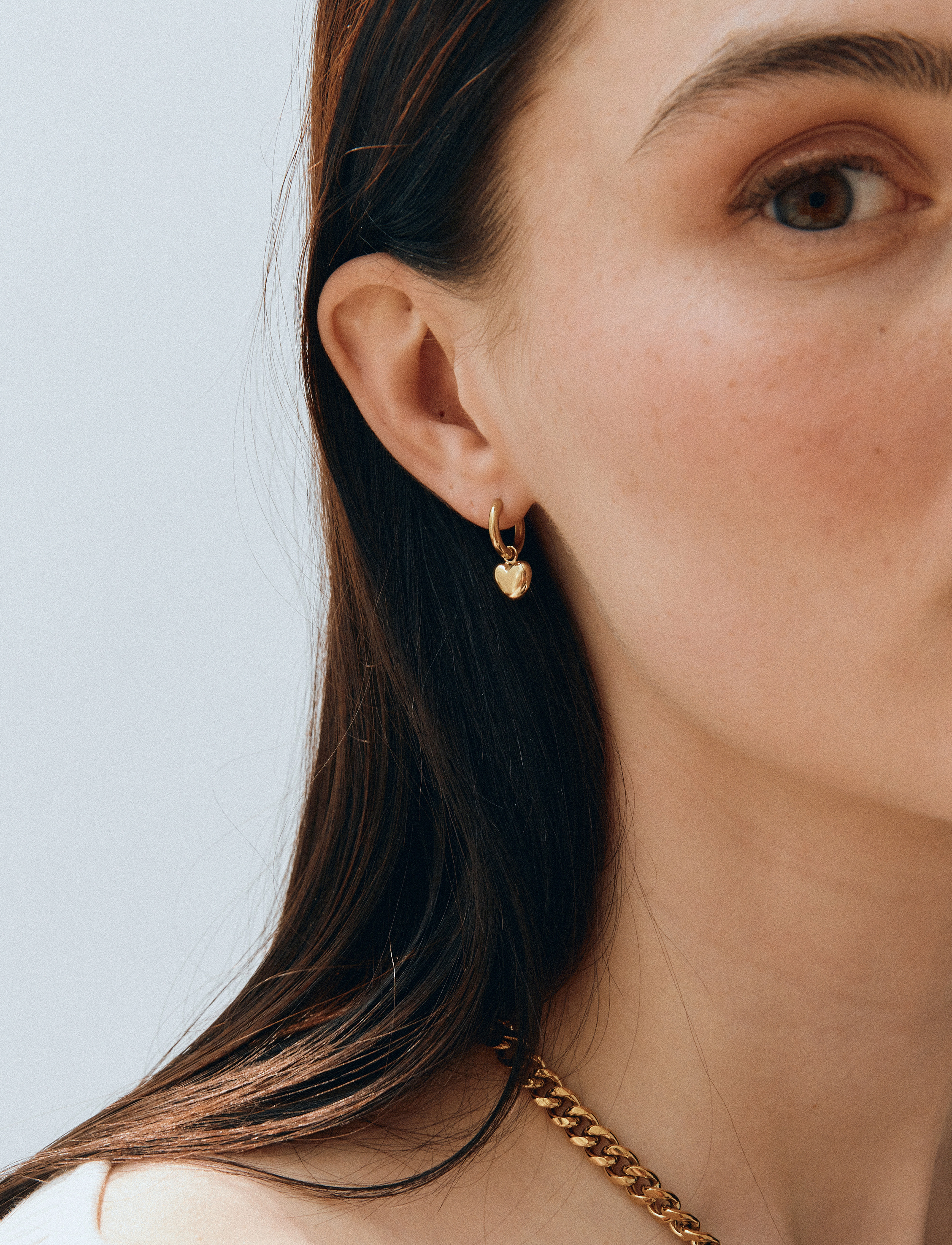 Edblad Barley Hoops Gold, One Size, Gold, Øreringe > Creoler, Dame