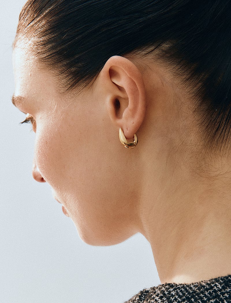 Edblad - Crest Hoops S - kreolen - gold - 0