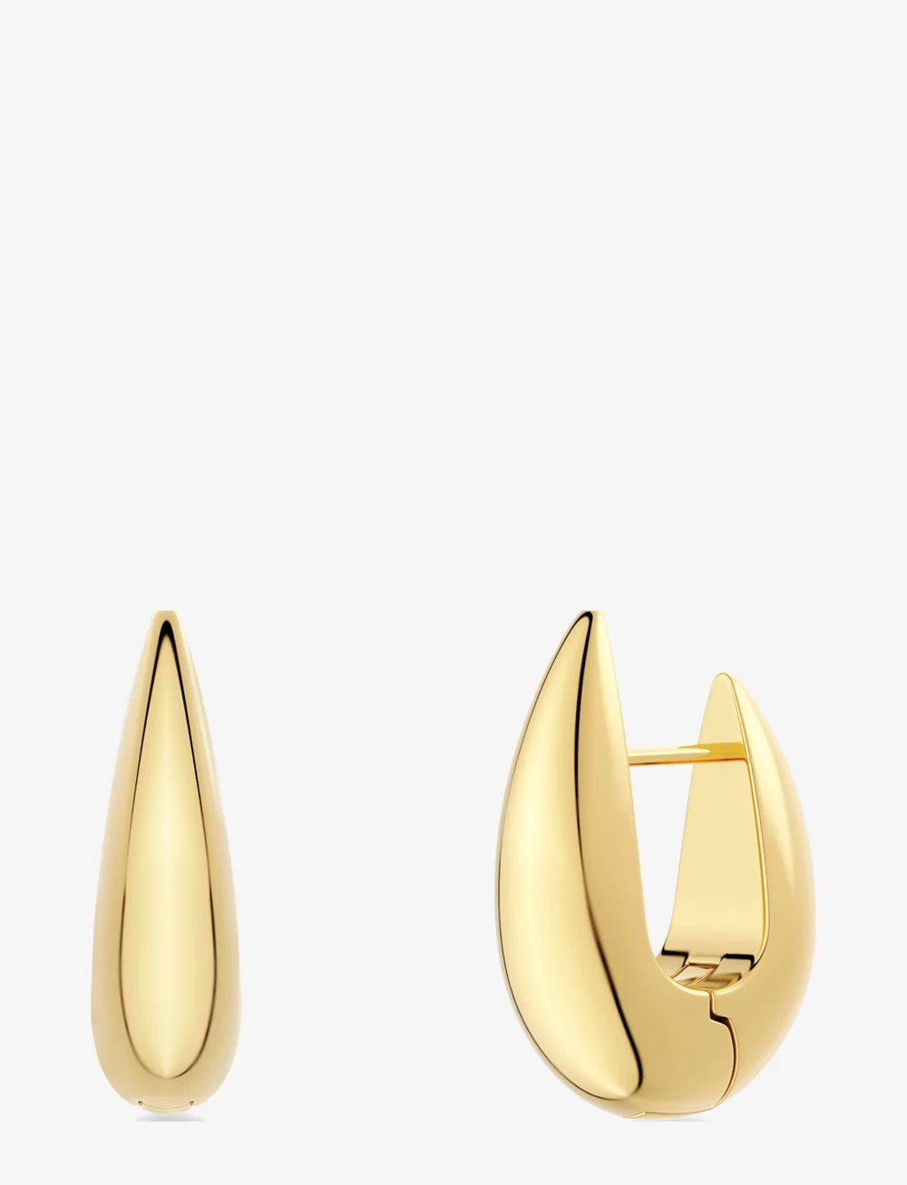 Edblad - Crest Hoops L Gold - hängande örhängen - gold - 1