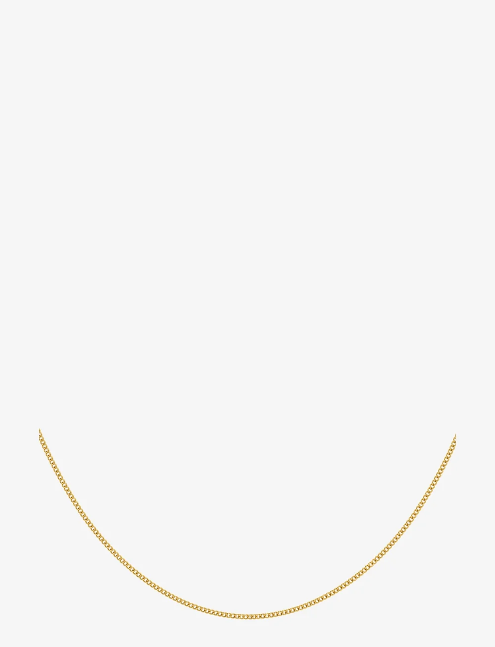 Edblad - Curb Chain Mini 42 cm Gold - kedjehalsband - gold - 1