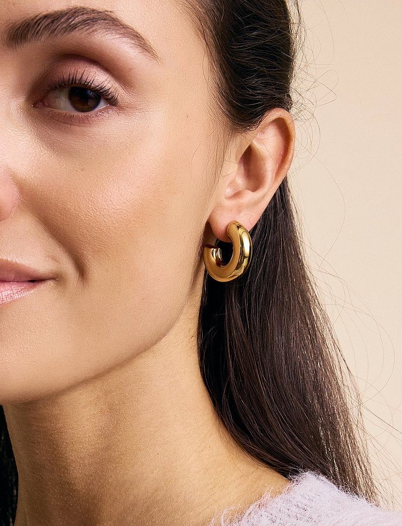 Edblad - Chunky Creoles S - kreolen - gold - 0