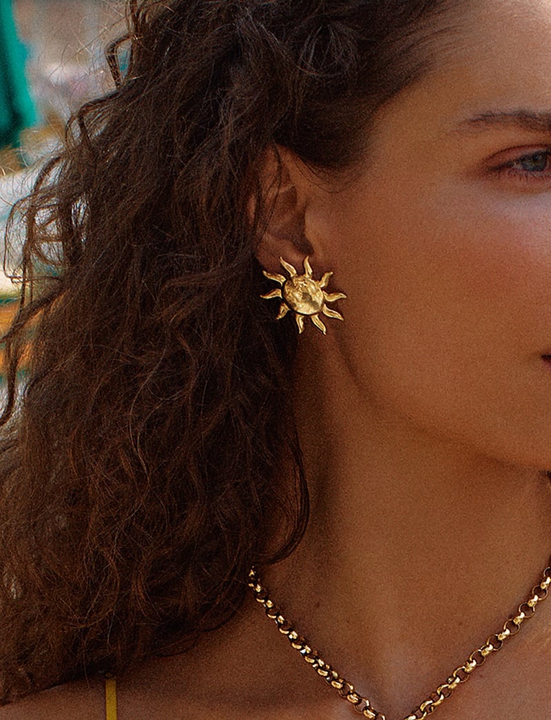 Edblad - Sun Studs L - ohrstecker - gold - 0