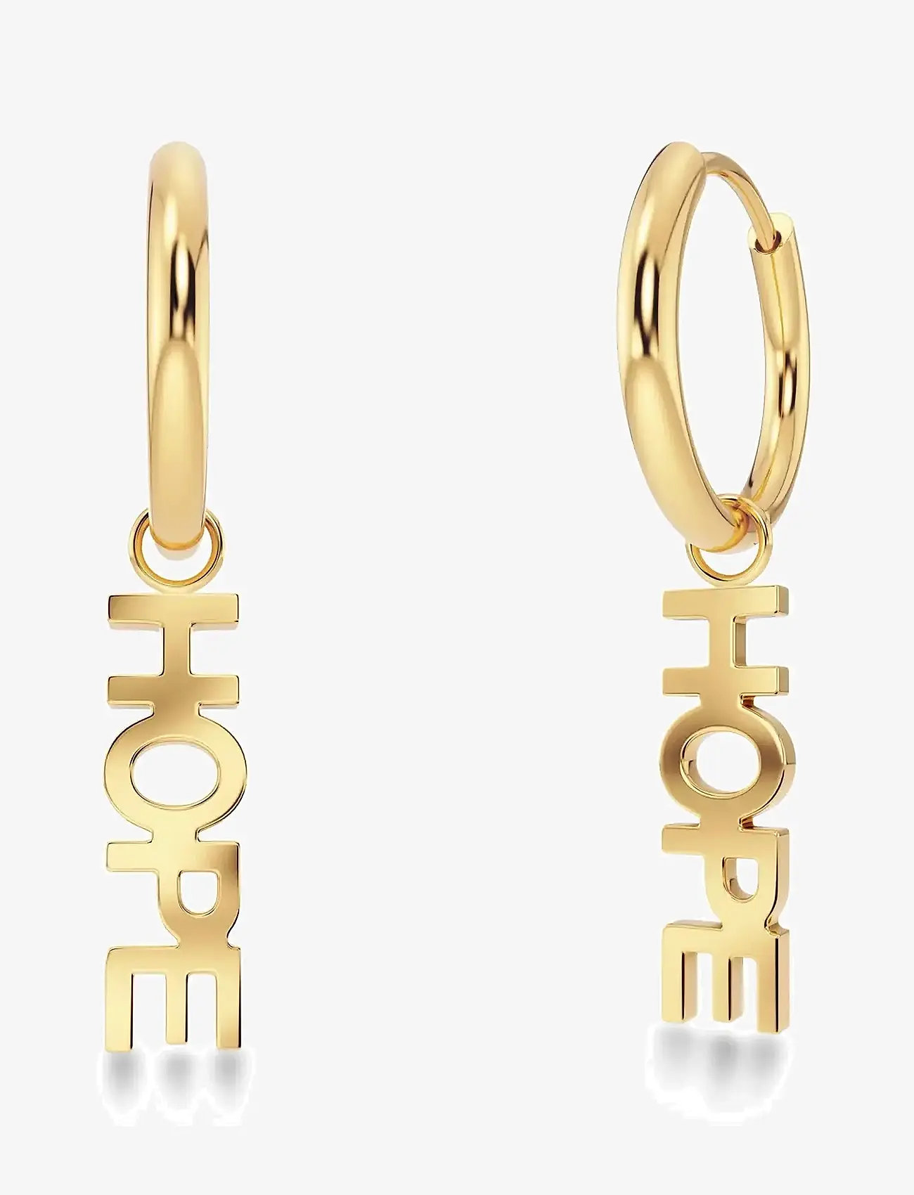 Edblad - Hope Hoops Gold - hängande örhängen - gold - 1