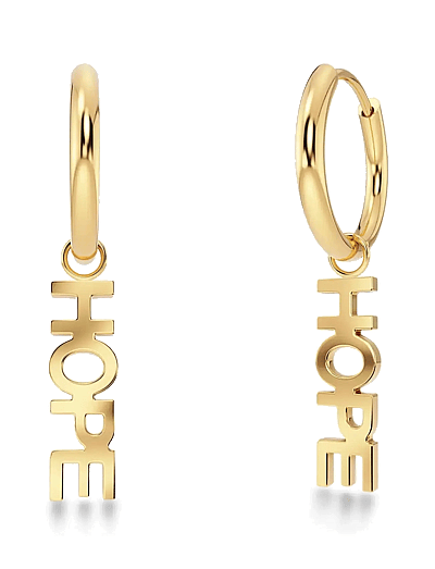 Edblad Hope Hoops Gold - Skartgripir - GOLD / gold
