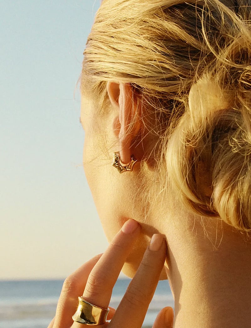 Edblad - Cane Hoops Multi S Gold - creoler & hoops - gold - 0