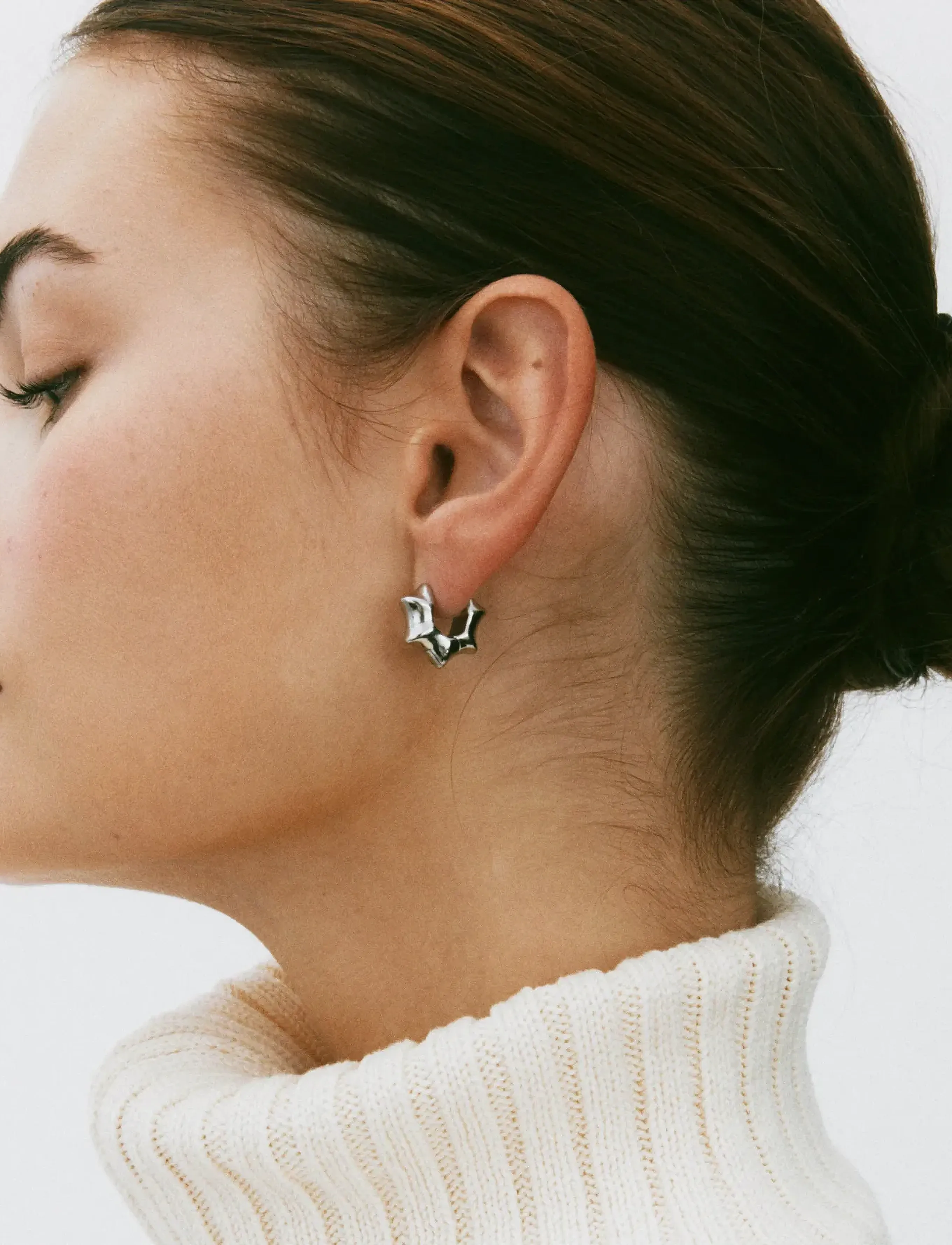 Edblad Cane Hoops Multi S Steel, One Size, Earrings, Silber - Hoops, Frauen