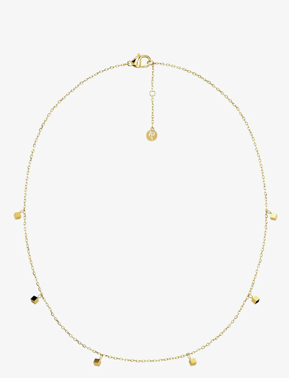 Edblad - Dice Necklace Gold - halskettingen - gold - 1
