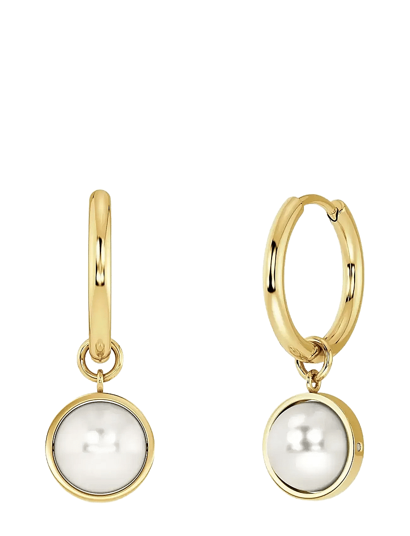 Edblad - Gabrielle Hoops S Gold - pärlitega kõrvarõngad - gold - 1