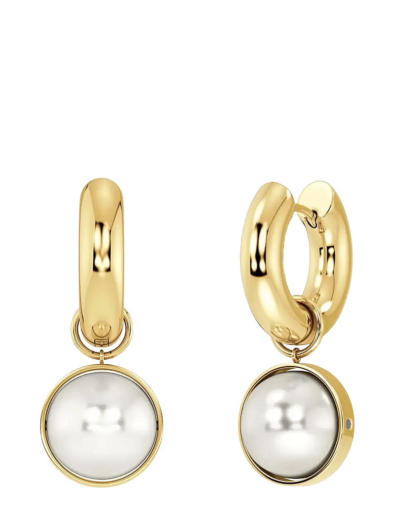 Edblad - Gabrielle Hoops L Gold - perleøreringe - gold - 1