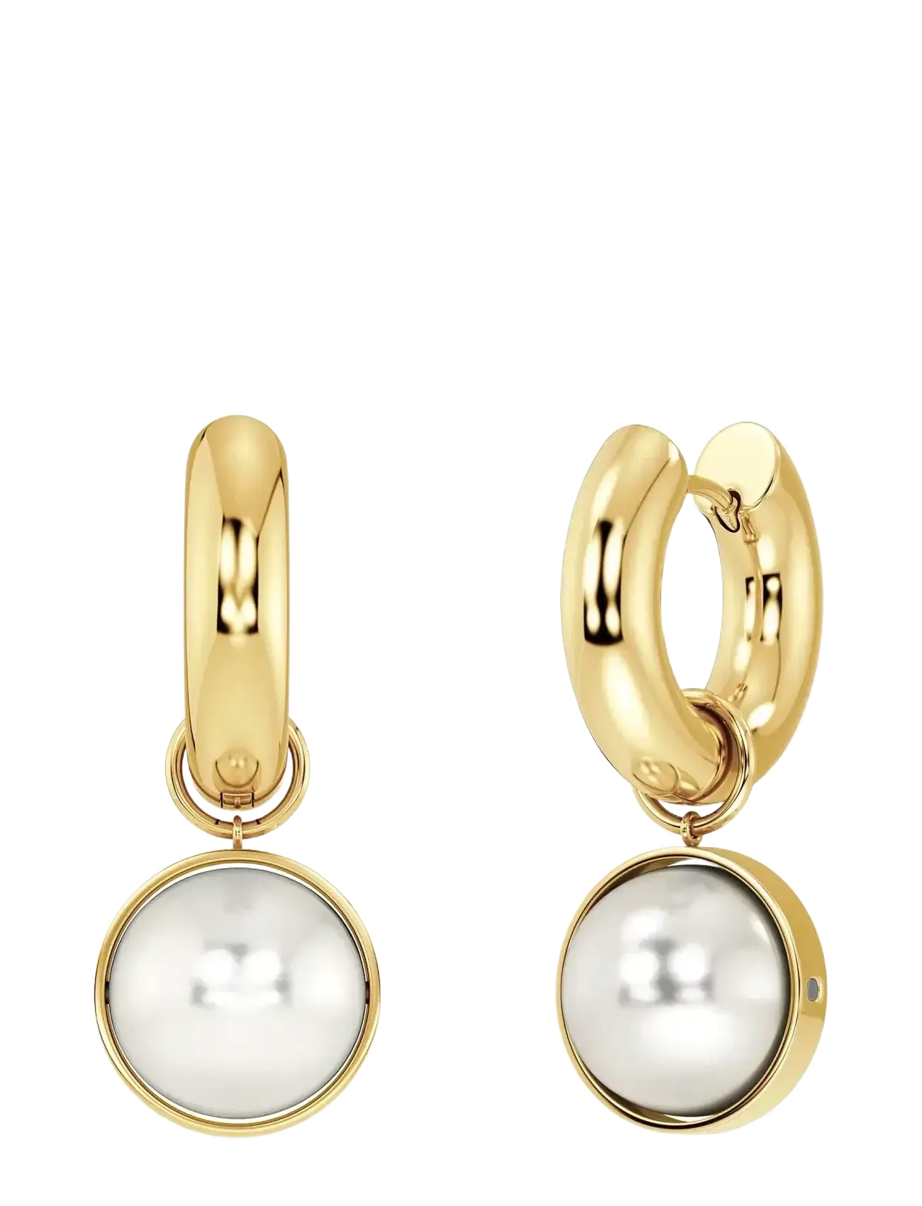 Edblad - Gabrielle Hoops L Gold - gold - 1