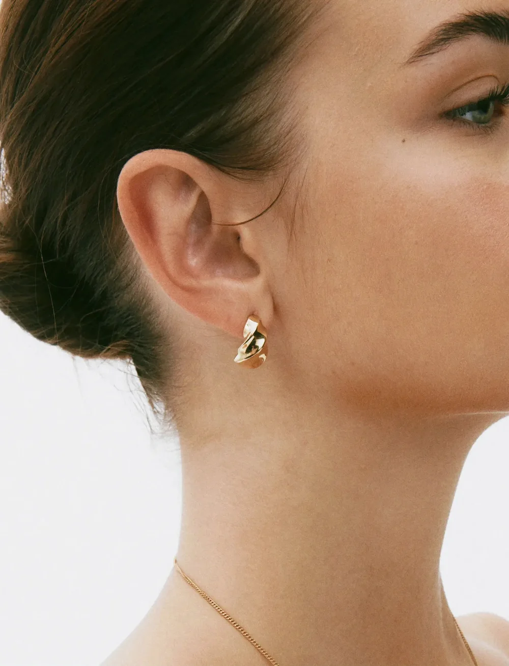 Edblad - Helix Studs Gold - studs örhängen - gold - 0