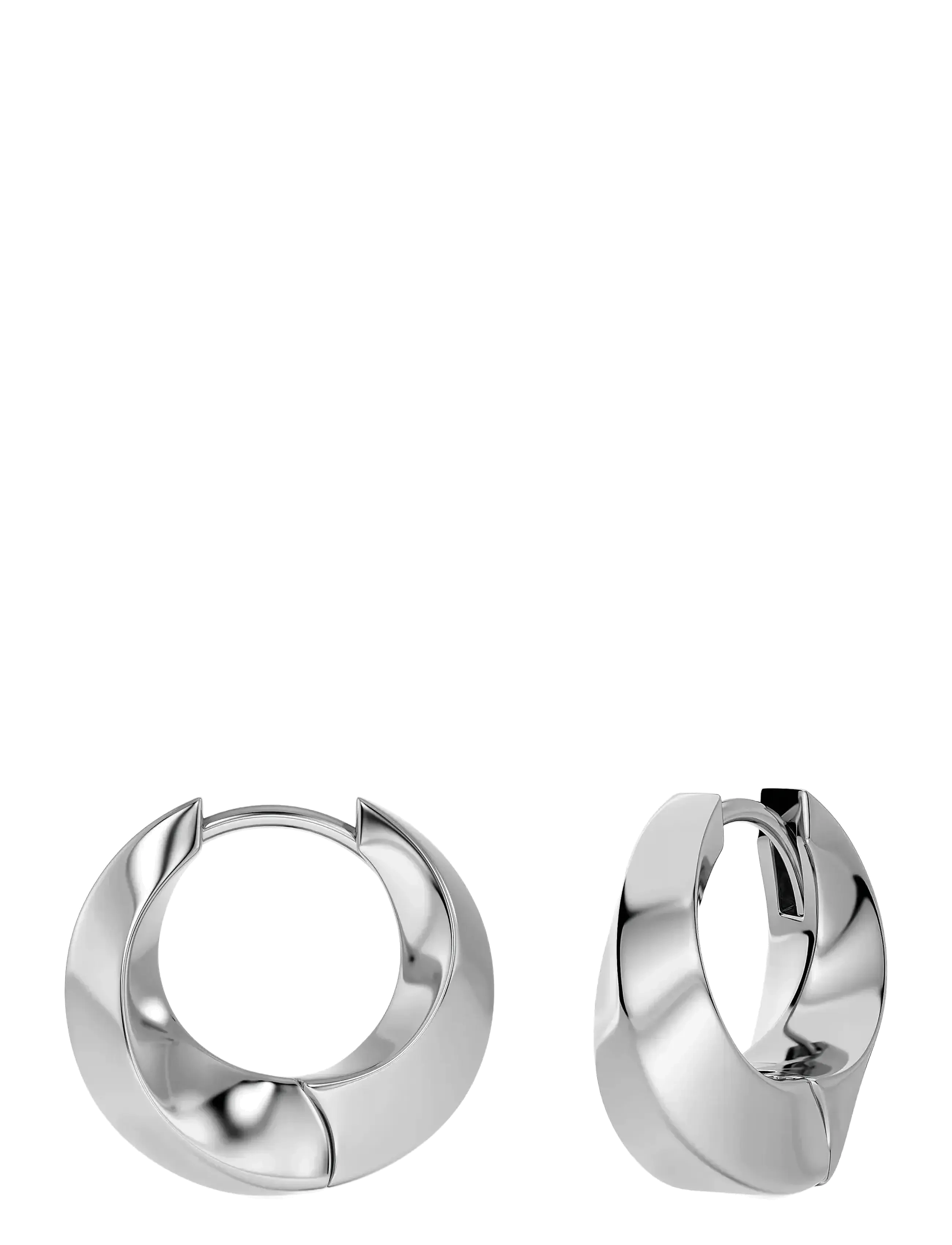 Edblad Helix Hoops L Steel - Earrings - SILVER / silver