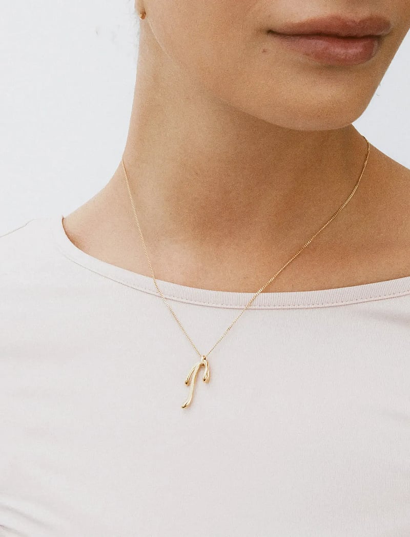 Edblad - Lace Necklace Gold - ketten mit anhänger - gold - 0