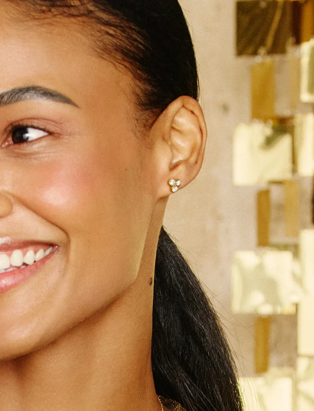 Edblad - Barre Studs Gold - ohrstecker - gold - 0