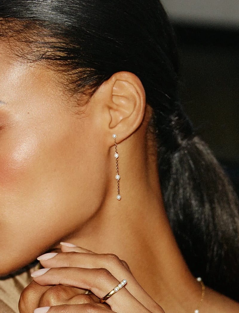 Edblad - Lilo Earrings Gold - Øreringe med vedhæng - gold - 0