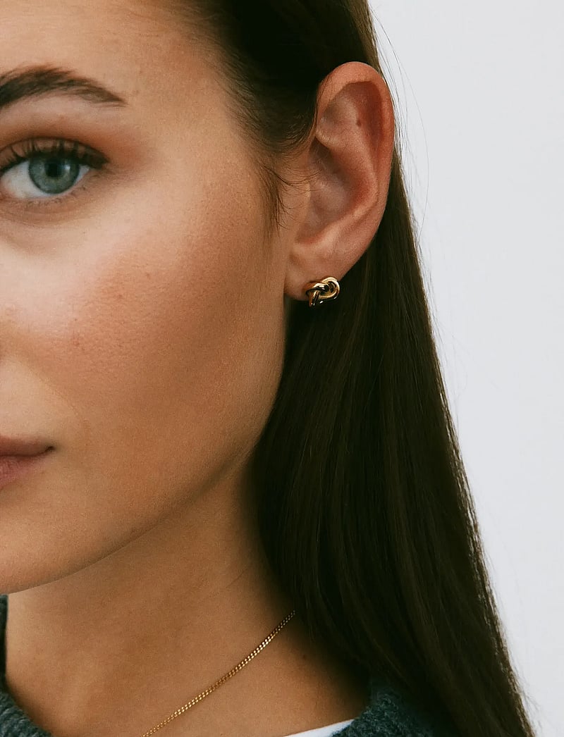 Edblad - Infinity Knot Studs S Gold - ohrstecker - gold - 0