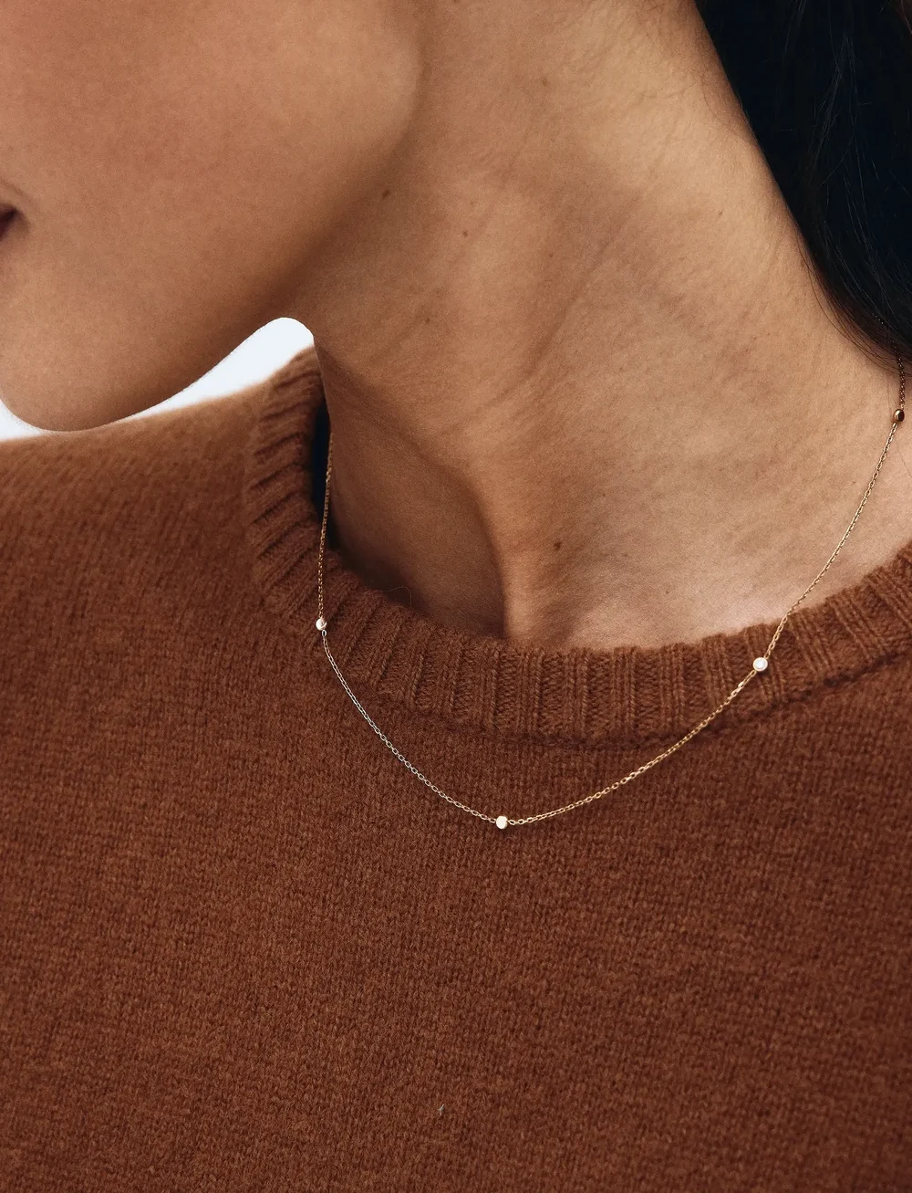 Edblad - Petite Necklace Gold - halsketten - gold - 0