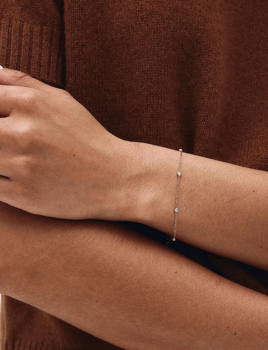 Edblad - Petite Bracelet Gold - chain bracelets - gold - 0