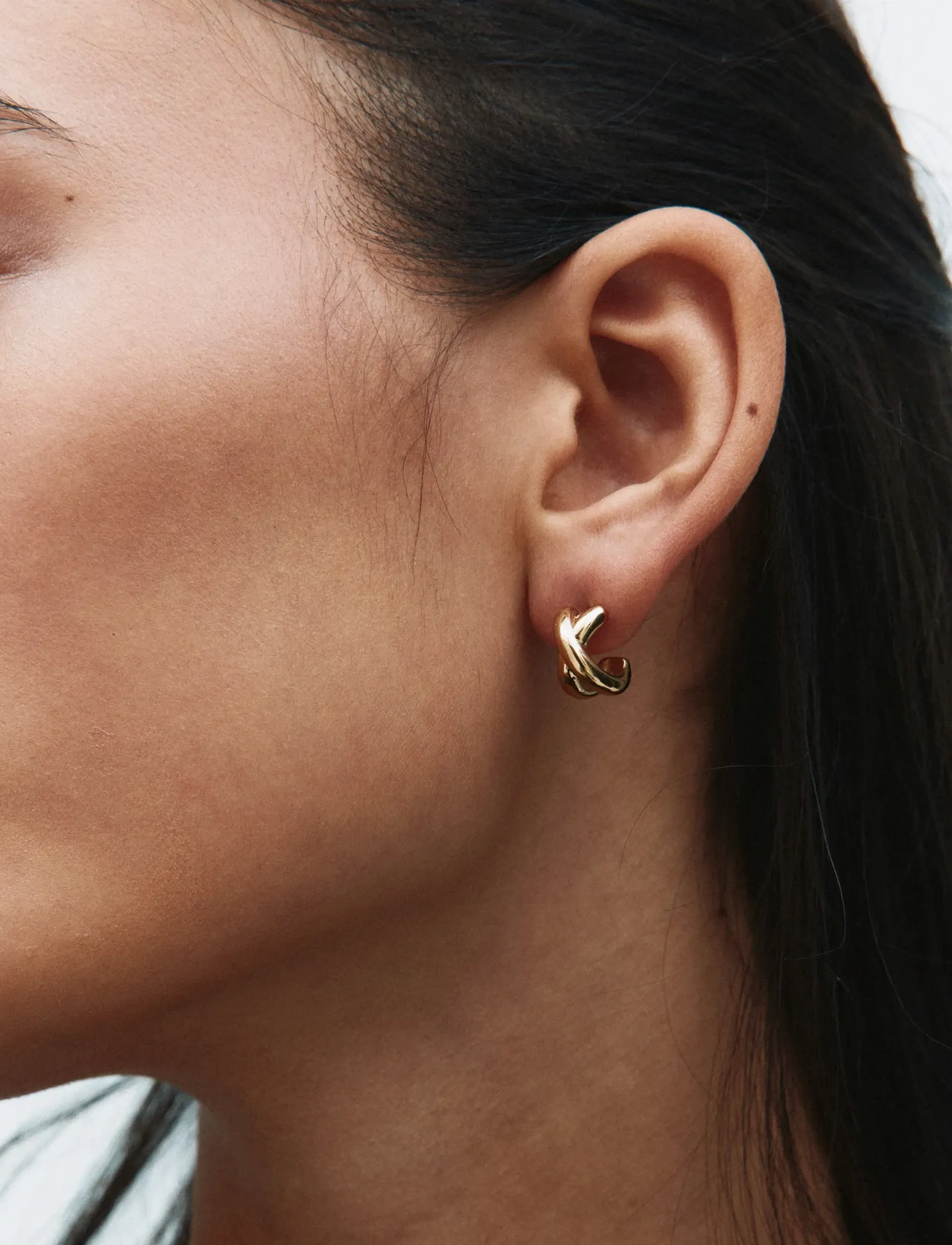 Edblad Alexa Hoops S Gold, One Size, Gold, Øreringe > Creoler, Dame