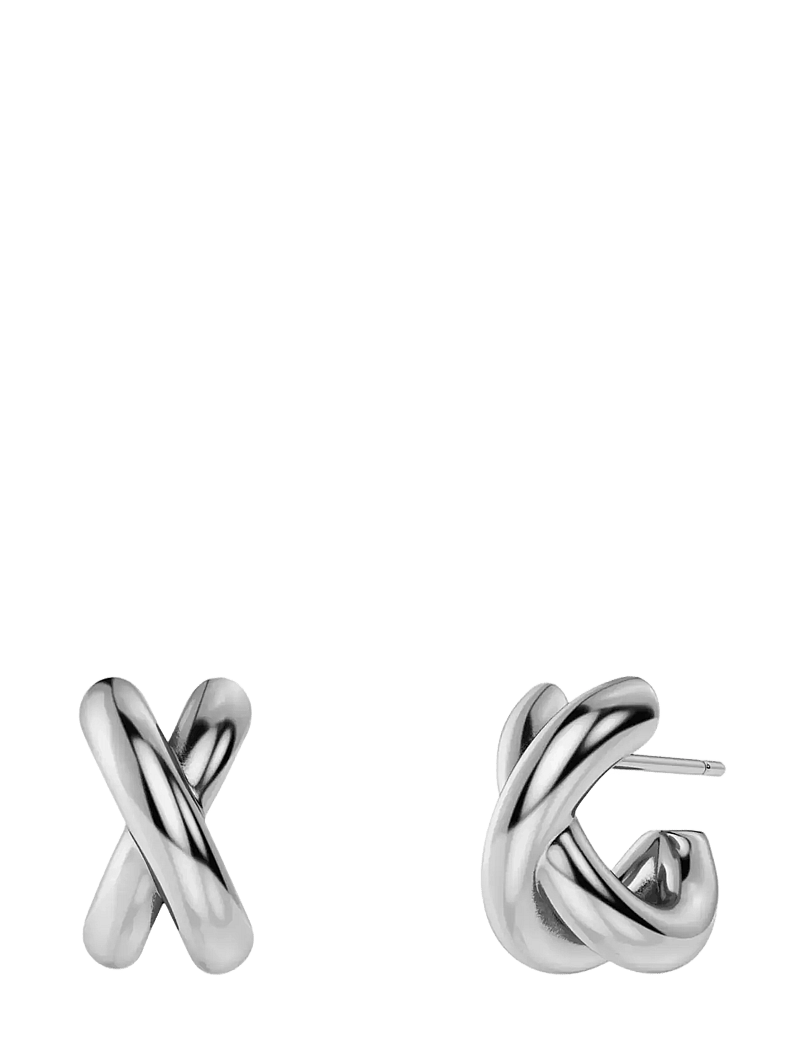 Edblad - Alexa Hoops S Steel - creoler & hoops - silver - 0