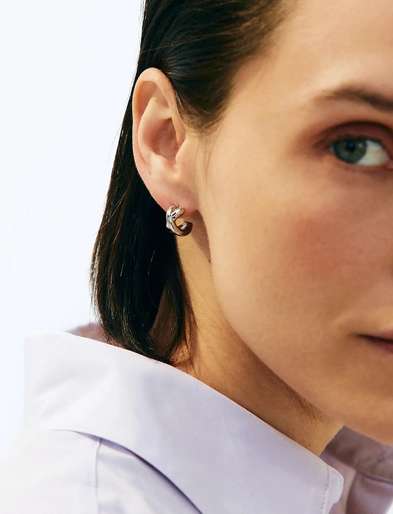 Edblad - Alexa Hoops S Steel - creoler & hoops - silver - 1