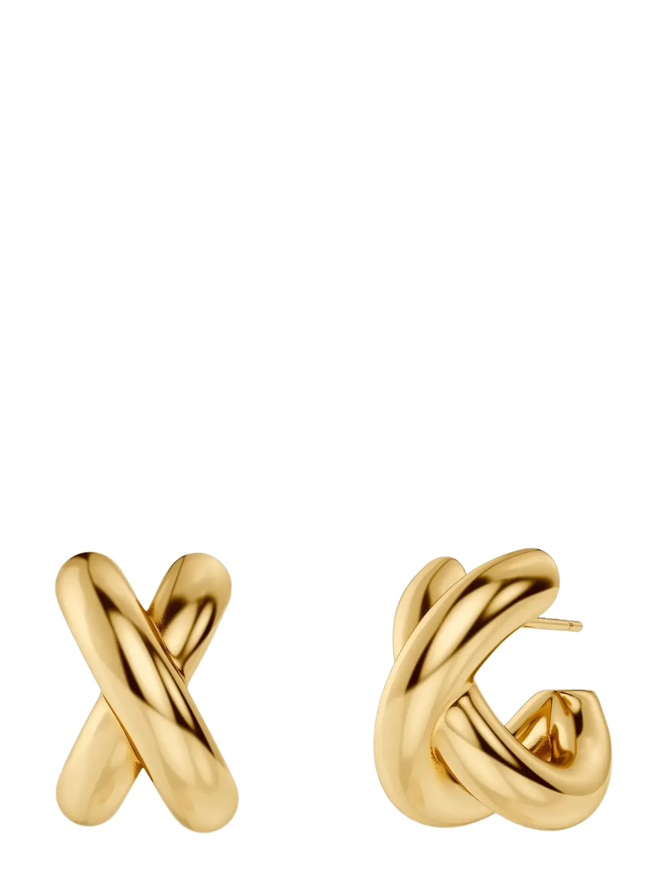 Edblad Alexa Hoops L Gold, One Size, Gold, Øreringe > Creoler, Dame