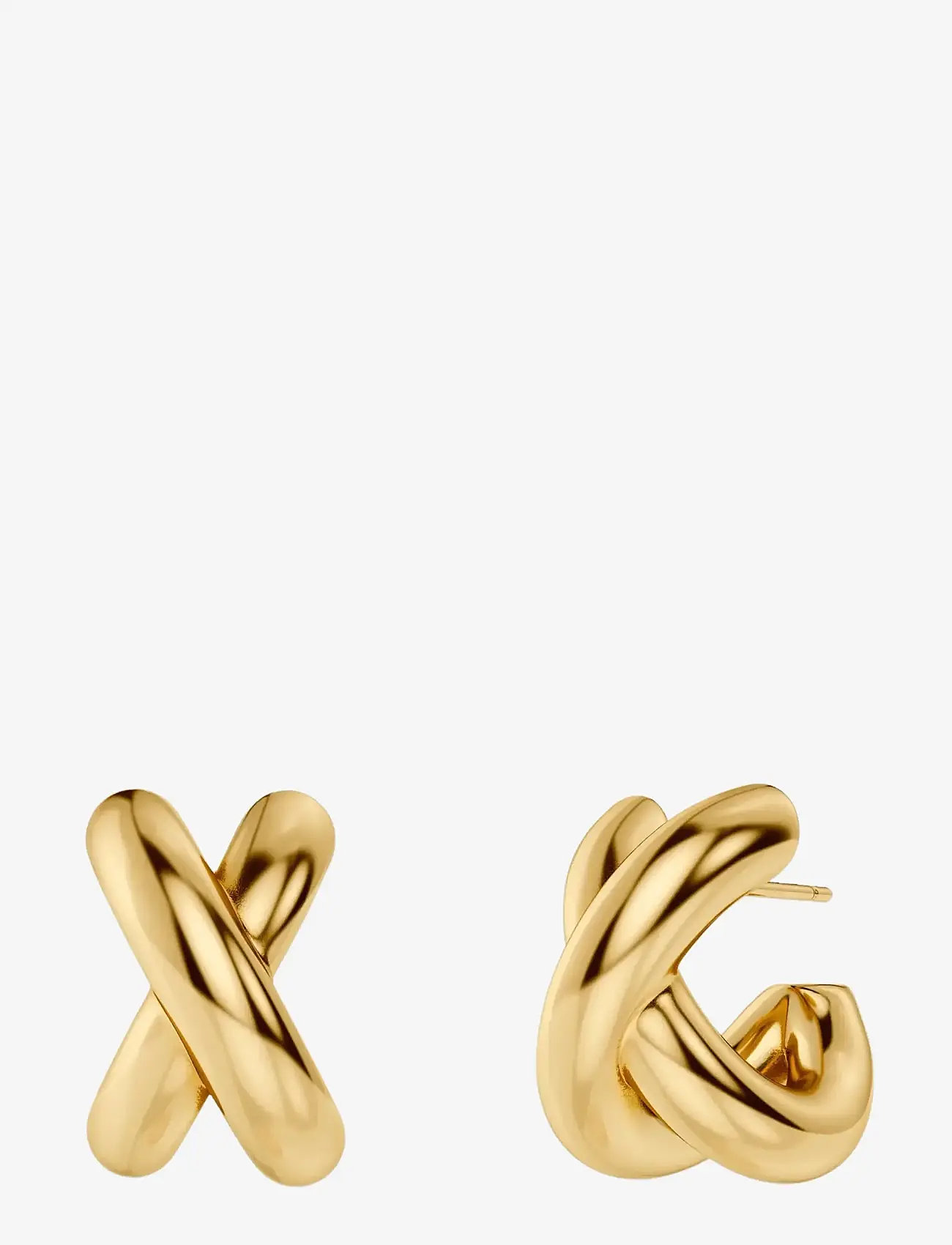 Edblad - Alexa Hoops L Gold - creoler & hoops - gold - 0