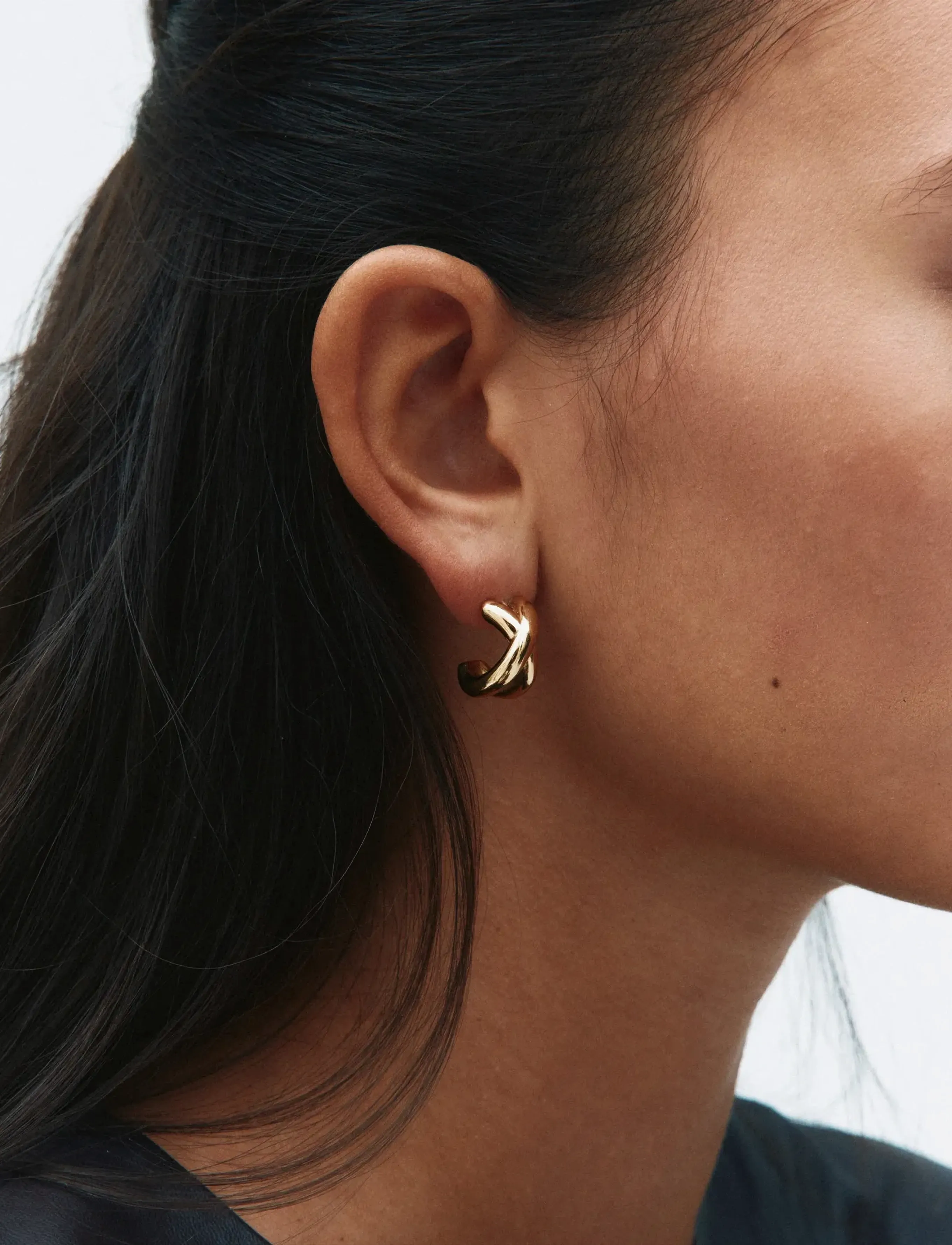 Edblad - Alexa Hoops L Gold - hoops - gold - 1