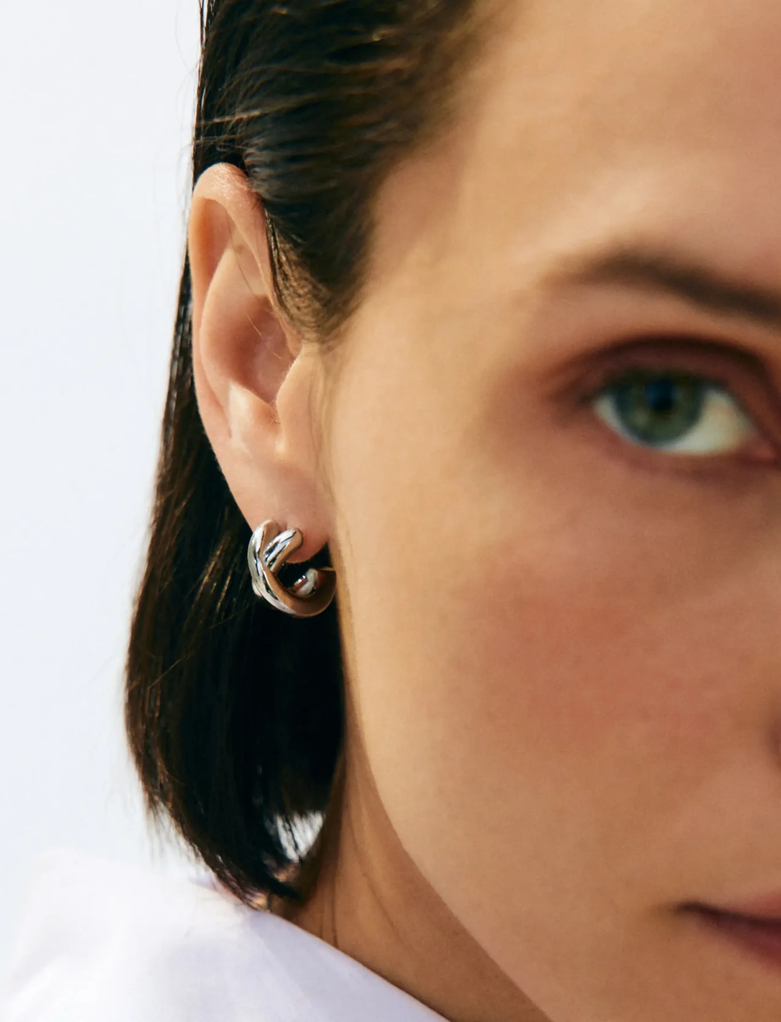 Edblad Alexa Hoops L Steel, One Size, Silver, Øreringe > Creoler, Dame