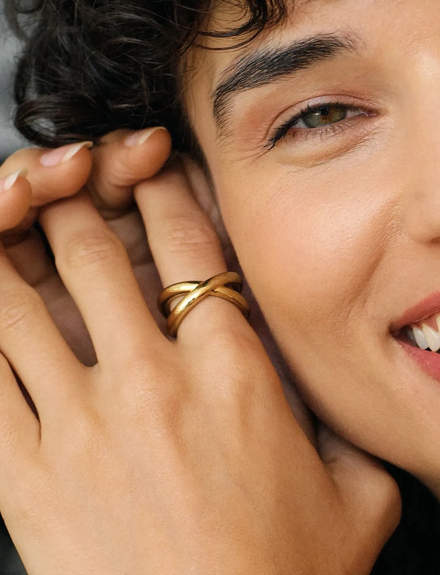 Edblad - Alexa Ring L Gold - ringar - gold - 0