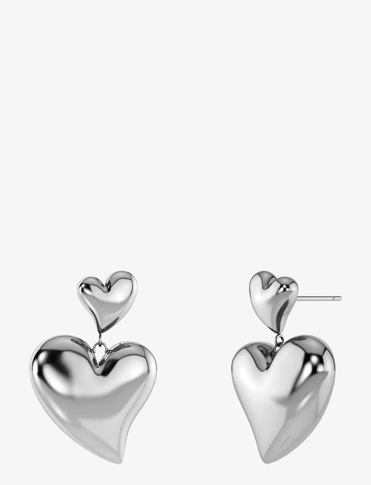 Edblad - Amorina Earrings Steel - pendant earrings - silver - 0