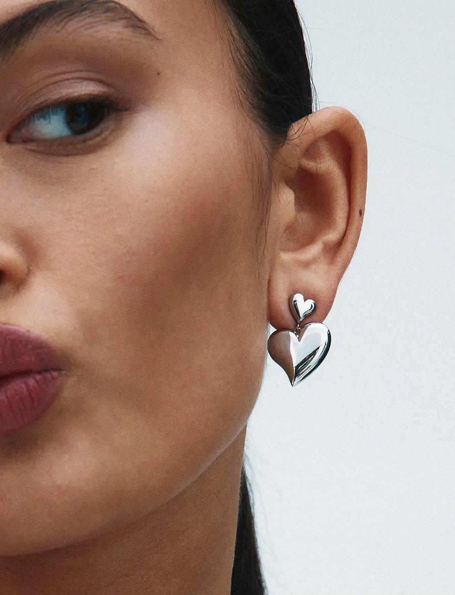 Edblad - Amorina Earrings Steel - ohrhänger - silver - 1