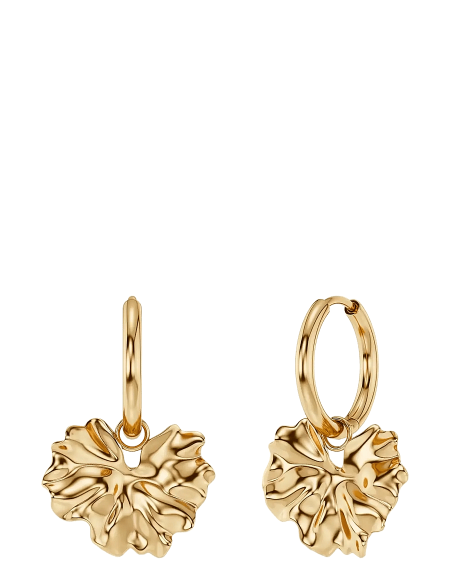 Edblad - Gerana Hoops Gold - Øreringer - gold - 1
