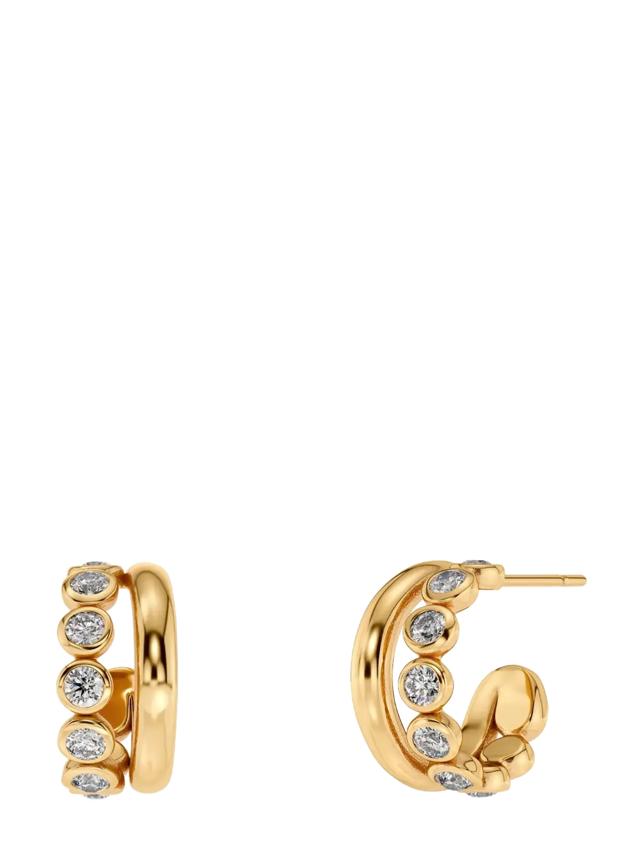 Edblad Grace Hoops S Gold - Accessoarer - GOLD / gold