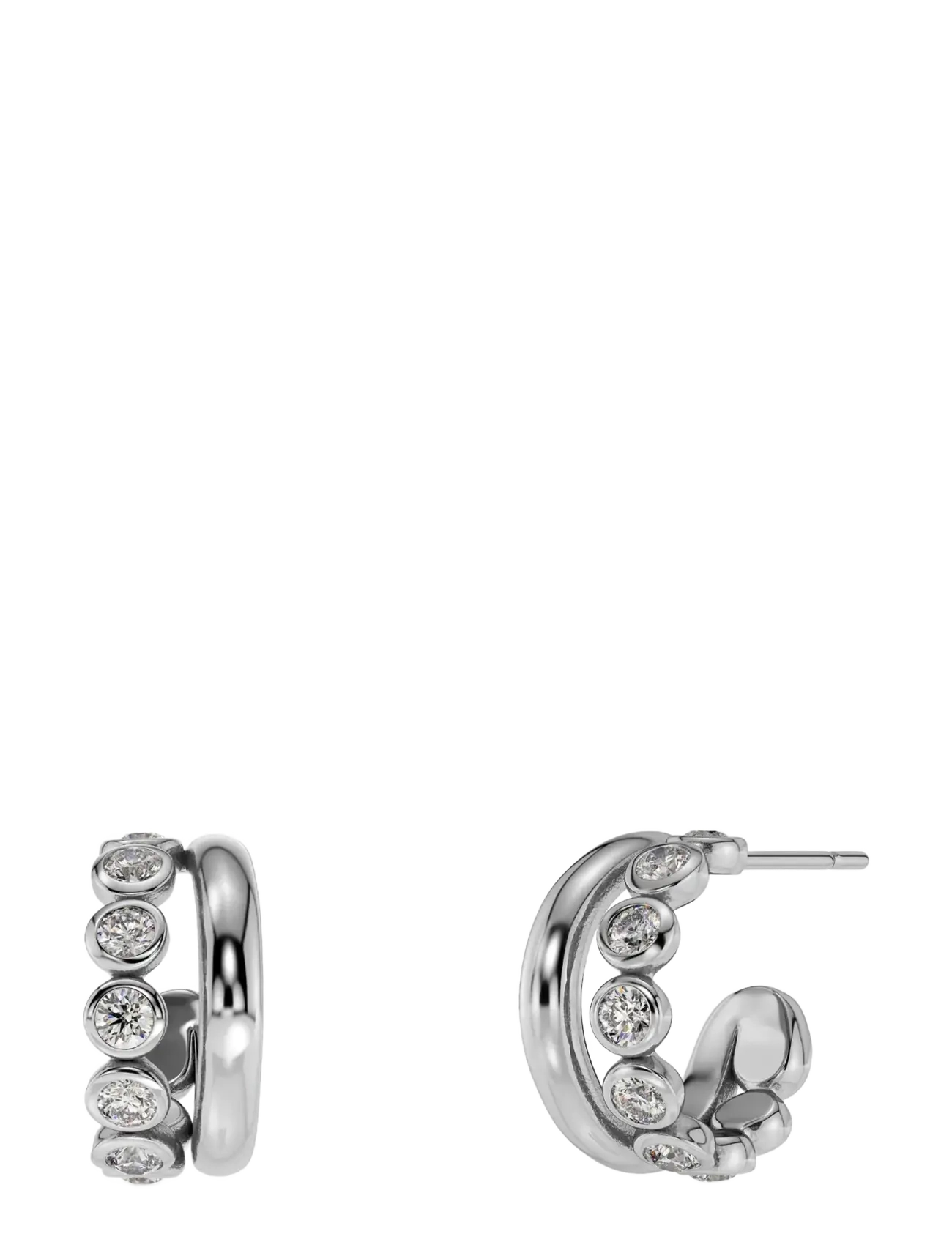 Edblad Grace Hoops S Steel - Modern femininity - SILVER / silver