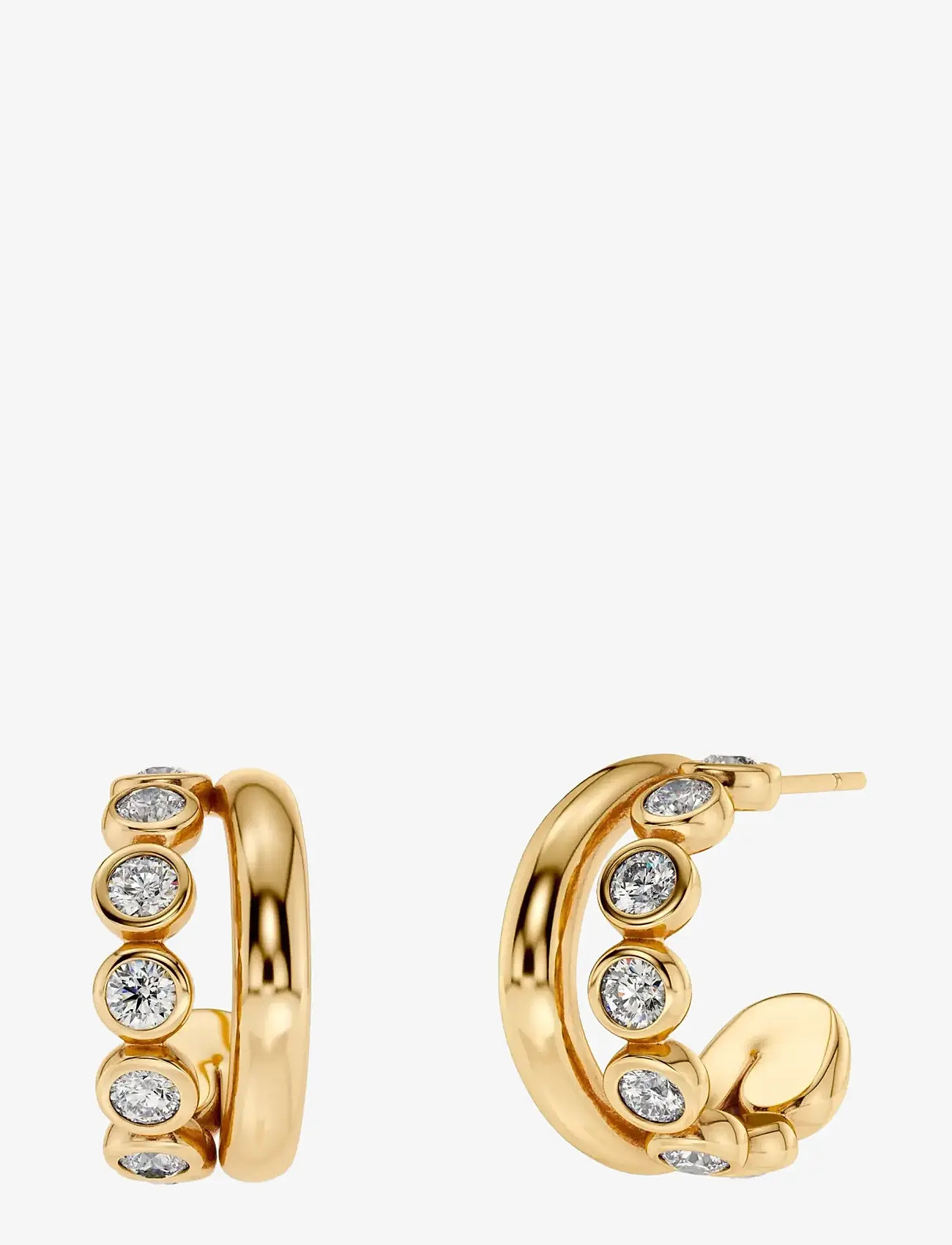 Edblad - Grace Hoops L Gold - hoops kõrvarõngad - gold - 1