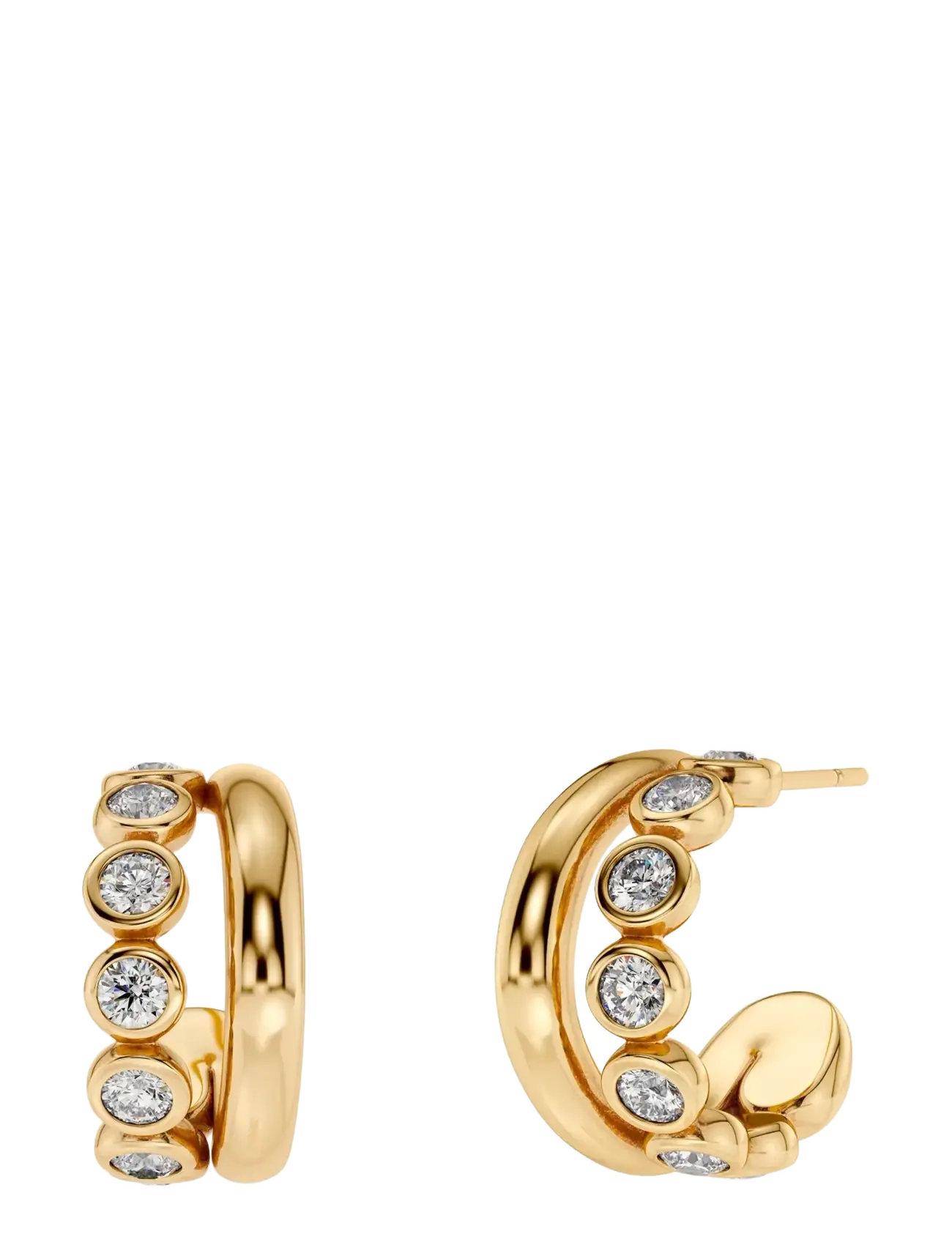 Edblad Grace Hoops L Gold - Accessoarer - GOLD / gold