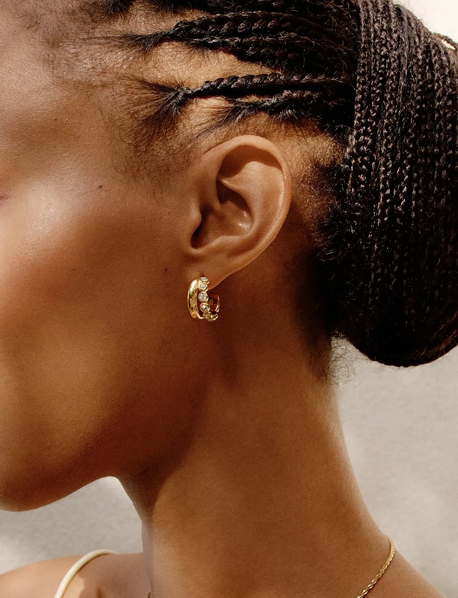 Edblad - Grace Hoops L Gold - gold - 0