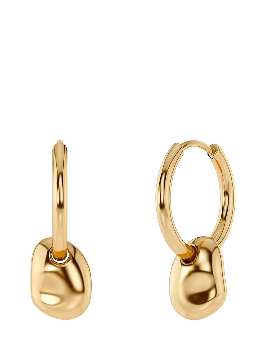 Edblad - Leora Hoops Gold - rippuvad kõrvarõngad - gold - 0